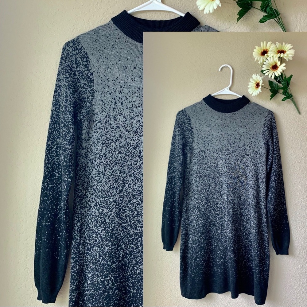VERA WANG Woolen Ombre Bodycon Dress